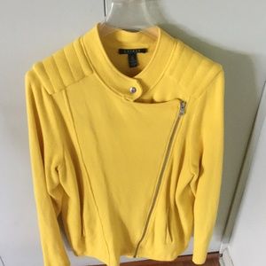 Lauren Assymetrical Jacket, Yellow, Size 1X